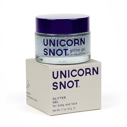 Unicorn Snot Holographic Body Glitter Gel for Body, Face, Hair - Vegan & Cruelty Free - 1.7 oz (Disco)