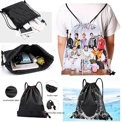 Stray Kids Merch 5 Star Stray Kids Album Gift Set Includes Drawstring Bag Coin Bag ID Card Lanyard Stickers Keychain Butto Pin Phone Stand KPOP Merchandise
