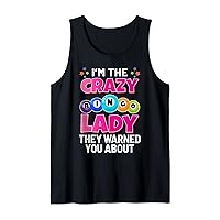 I Am The Crazy Bingo Lady They Warned You About Women Tank Top