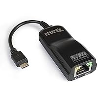 Plugable USB 2.0 OTG Micro-B to 100Mbps Fast Ethernet Adapter Compatible with Windows Tablets, Raspberry Pi Zero, and Some Android Devices (ASIX AX88772A chipset).