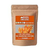 Organic Real Mushrooms Cordyceps Powder 100% Pure Natural 200 Gram / 7.05 oz