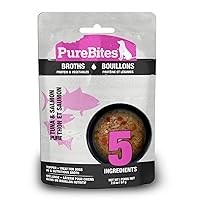 Tuna & Salmon Broths for Dogs, only 5 Ingredients, case of 18