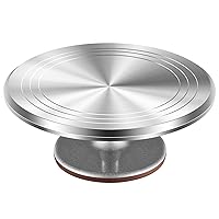 Aluminium Alloy Revolving Cake Stand 12 Inch Rotating Cake Turntable for Cake, Cupcake Decorating Supplies