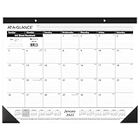 AT-A-GLANCE 2025 Desk Calendar, Desk Pad, 21-3/4