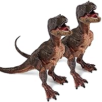 Gemini & Genius Dinosaur Toys for Kids- Tyrannosaurus Rex Cubs with Moveable Jaw-4 Inches Length- Great Kids Gift, Dino Baby Collection, Birthday Cake Topper (2Pcs)