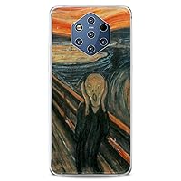TPU Case Replacement for Nokia 9 PureView Xr20 1 Plus 8.3 5G 8.1 C30 C01 X10 Drawings Picture Scream Slim fit Soft Design Edvard Munch Clear Artistic Cute Flexible Silicone Print Watercolor