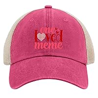 One Loved Meme Hats Women's Hats & Caps AllBlack Womens Trucker Hat Gifts for Girlfriends Baseball Hats