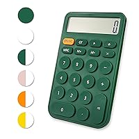 Standard Calculator 12 Digit,Desktop Large Display and Buttons,Calculator with Large LCD Display for Office,School, Home & Business Use,Automatic Sleep,with Battery (Green)