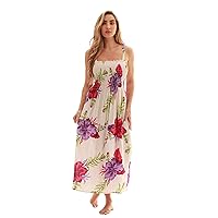Just Love Floral Print Tube Sundress Swimwear Cover Up Summer Dress for Women