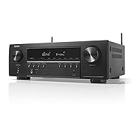 Denon AVR-S660H 5.2 Ch AVR - 75 W/Ch (2021 Model), Advanced 8K Upscaling, 3D Audio - Dolby TrueHD, DTS:HD Master & More, Wireless, Built-in HEOS, Alexa, Receiver