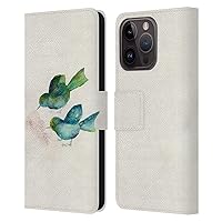 Head Case Designs Officially Licensed Wyanne Seed Birds Leather Book Wallet Case Cover Compatible with Apple iPhone 15 Pro
