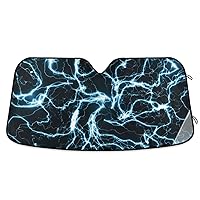 Blue with Lightning Sunshade for car Windshield Foldable Sunscreen winshield tapa sol para Autos