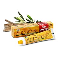 Dabur Meswak Herbal Toothpaste - All Natural Toothpaste for a Refreshing Oral Care Experience - Unmatched Freshness of Dabur's Natural Toothpaste, Formulated with Care for Your Oral Well-Being - 200g
