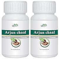 Jain's Arjun Chaal Powder - 100 GMS (2 Bottles) - Indian Ayurveda's Pure Natural Herbal Supplement Powder