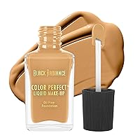 Black Radiance Color Perfect Liquid Full Coverage Foundation Makeup, Butter Scotch, 1 Fl Oz