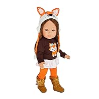 Woodland Fall Fox Outfit Fits 18 Inch Girl Dolls- Doll Clothes