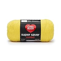 Coats Yarn Super Saver Jumbo Yarn, Bright Yellow - E302B-324