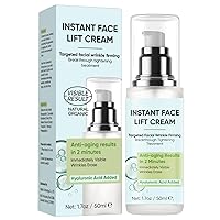 Instant Face Lift Cream, Anti-Aging Skin Lifting & Tightening Serum with Hyaluronic Acid, Lifting & Tightening Skin Serum Visibly Lifting Wrinkles and Sagging Skin for All Skin Types
