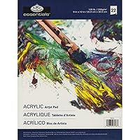 Royal Brush Royal Langnickel 22-Sheet Oil and Acrylic Essentials Artist Paper Pad, 9-Inch by 12-Inch