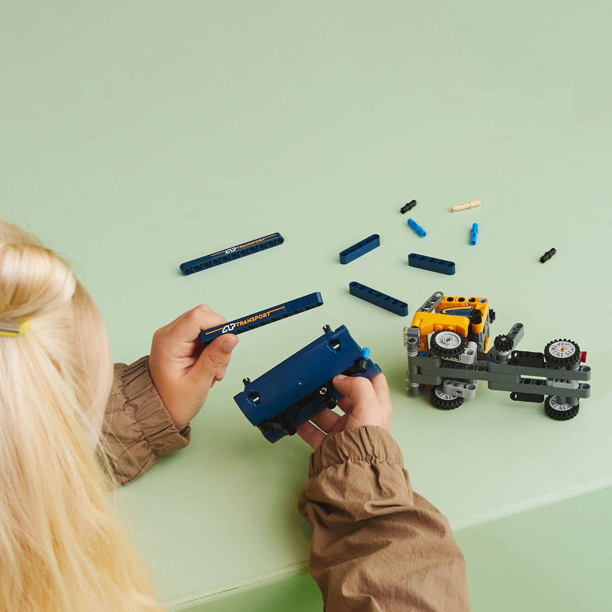 LEGO Technic Dump Truck 2in1 Toy Building Set 42147, Model Construction Vehicle and Excavator Digger Kit, Engineering Building Toys for Back to School, Gift for Kids, Boys, Girls Ages 7+ Years Old