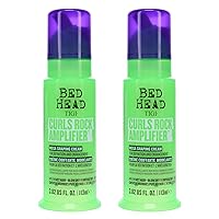 Bed Head by TIGI Curls Rock Amplifier Curly Hair Cream for Defined Curls 3.8 oz (Pack of 2)