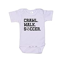 Soccer Baby Onesie/Crawl Walk Soccer/Newborn Futbol Outfit/Sublimated Design/Super Soft Bodysuit