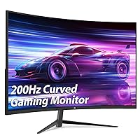 Z-Edge 27-inch Curved Gaming Monitor 16:9 1920x1080 200/144Hz 1ms Frameless LED Gaming Monitor, UG27 AMD Freesync Premium Display Port HDMI Built-in Speakers