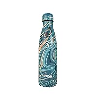 Lifestyl Stainless Steel Water Bottle | 24 Hrs Cold & 12 Hrs Hot| Thermoshield Technology Vacuum Insulated Metal Water Bottles, Leak-Proof Drinks Bottle for Gym, Yoga, (500 ml, Luxury Green Marble)