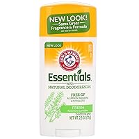 ARM & HAMMER Essentials Natural Deodorant Fresh 2.50 oz (Pack of 10)