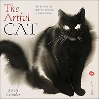 The Artful Cat 2025 Wall Calendar: Brush & Ink Watercolor Paintings by Endre Penovác