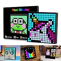 Digital Picture Frame Pixel, App Control Pixel Frame with LED Lights, Customizable Styles and Animations Pixel Display Screen for Room Decoration,Gaming(16X16)