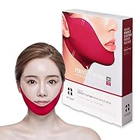 Double Chin Mask Creator Avajar Caffeine V Lifting Premium Plus+ Mask 5pcs - V Line Mask | Face and Neck Line Mask | Facial Strap Mask | Chin Strap For Double Chin| V Line Face Mask