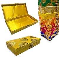 Lot of 5 PCS Rajasthani Decorative Sweet Box,Fabric Brocade box for Indian Wedding Favor,Diwali gift box, Mithai box, Bangles Jewelry Box