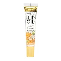 Nourishing Lip Oil with Argan Oil & Vitamin E Clear Long Lasting Hydrating Lip Moisturizing Gel 15g / 0.52oz (Coconut)