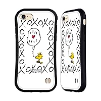 Head Case Designs Officially Licensed Peanuts Woodstock XOXO Sealed with A Kiss Hybrid Case Compatible with Apple iPhone 7/8 / SE 2020 & 2022