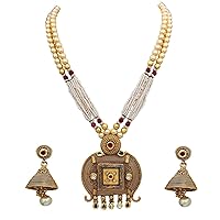 Astonish Wedding Necklace Jewellery Set Combo Gold Plated Indian Handcrafted Modern Design Jewellery for Brides Girls