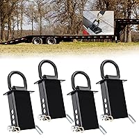 4Pcs 18000lbs Heavy Duty Removable D Ring Stake Pocket tie Down for Utility  Trailers and Flatbeds Equipped with Stake Pockets Stake Pocket D-Rings