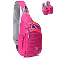 Sling Bag Waterproof Sling Backpack Lightweight Crossbody Chest Bag Daypack Hiking Travel for Women Men