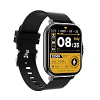 Fitness tracker, smart watch with heart rate, blood pressure, blood oxygen monitoring, sports tracker with pedometer and calorie counting for Android and IOS.Comes with silicone strap and steel band.