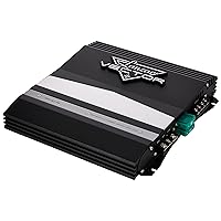 Lanzar 2-Channel High Power MOSFET Amplifier - Slim 1000 Watt Bridgeable Mono Stereo 2 Channel Car Audio Amplifier-Crossover Frequency and Bass Boost Control, RCA input,Line Output - Lanzar VCT2110