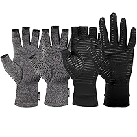 Dr. Frederick's Original Super Compression Glove Bundle - 4 Pairs - Original, Grippy, Copper, & Full-Finger Compression Gloves - For Women & Men - Arthritis and Hand Pain Relief - Small
