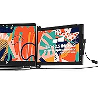 Mobile Pixels Trio Portable Monitor for Laptops, 12.5'' Full HD IPS Screens, USB C/USB A Dual or Triple Displays,Windows/OS/Android/Nintendo Switch (One Monitor Only) (Renewed)