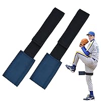 2 Pack Softball Pitching Training Aids, 17 Inch Circumference Softball Pitching Trainer Elastic Perfect Circle Pitcher’S Training Belt for Develop Correct Pitching Mechanics, Fit Youth & Adults