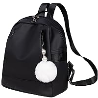 Mini Backpack Purse for Women Bag - Cute women's Bag Black Waterproof Backpacks for Womens lightweight daypack