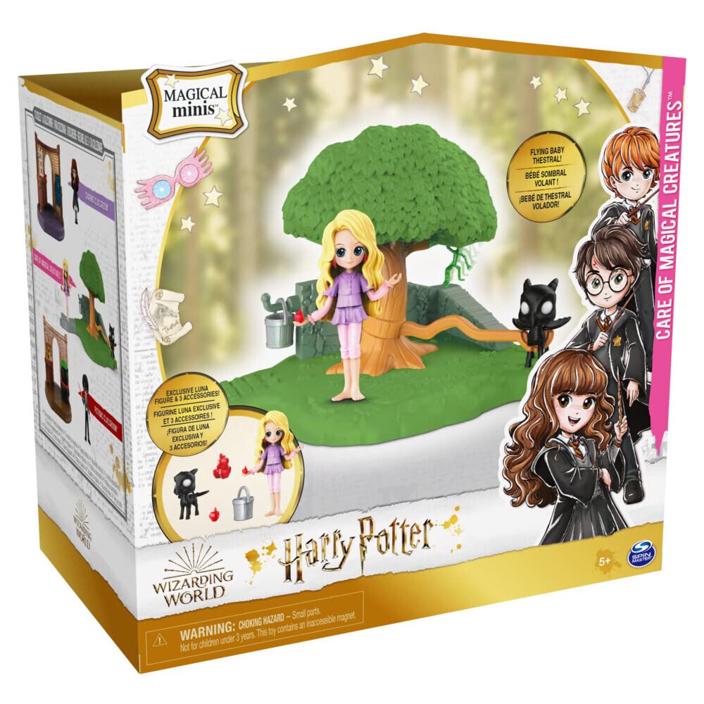 Wizarding World Harry Potter, Magical Minis Care of Magical Creatures with Exclusive Luna Lovegood Figure and Accessories, Kids Toys for Ages 5 and up