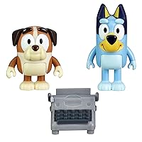 Bluey School Friends 2-Packs: Fun - Winton & Bluey, 2.5 inch Figures with Accessories