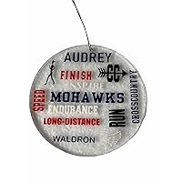 Acrylic Runner Christmas Ornament, Gifts for Runners, Cross Country Ornament, Personalized Ornament, Cross Country Keychain