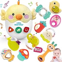 Baby Rattle and Teether Toys & Musical Stuffed Animal Toys 0-3-6-12 Months