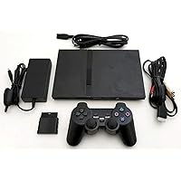 Sony PS2 SLIM Video Game System Gaming Bundle Console Set Playstation-2 Mini (Renewed)