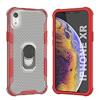Punkcase for iPhone XR Case [Magnetix 2.0 Series] Clear Protective TPU Cover W/Kickstand, Ring Grip Holder & Metal Plate for Magnetic Car Phone Mount for iPhone XR (6.1